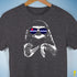 Pride Sloth Leather Flag Sunglasses Premium Unisex T-Shirt